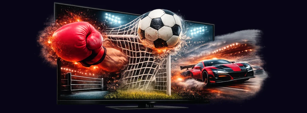 United Kingdom IPTV Live Sports Illustration